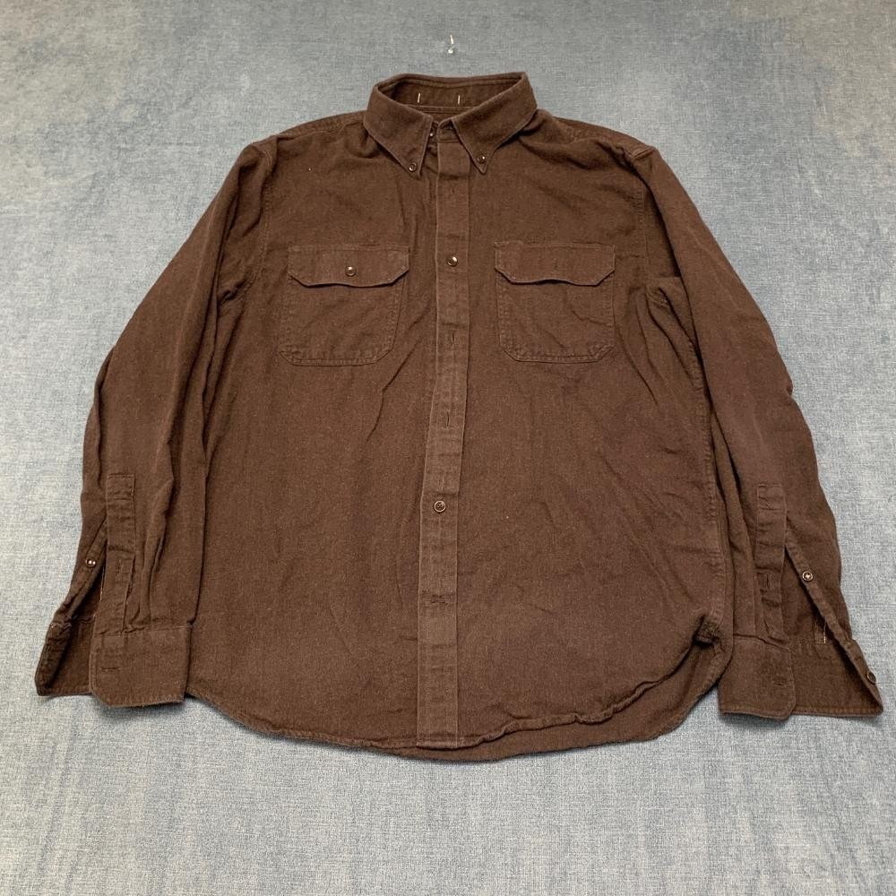 Banana Republic Shirt Mens Medium Charcoal Gray Cotton Standard Fit Button Down
